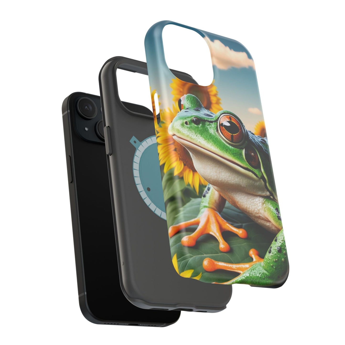 Sunflower Frog Aesthetic - MagSafe iPhone Case - BOGO Cases