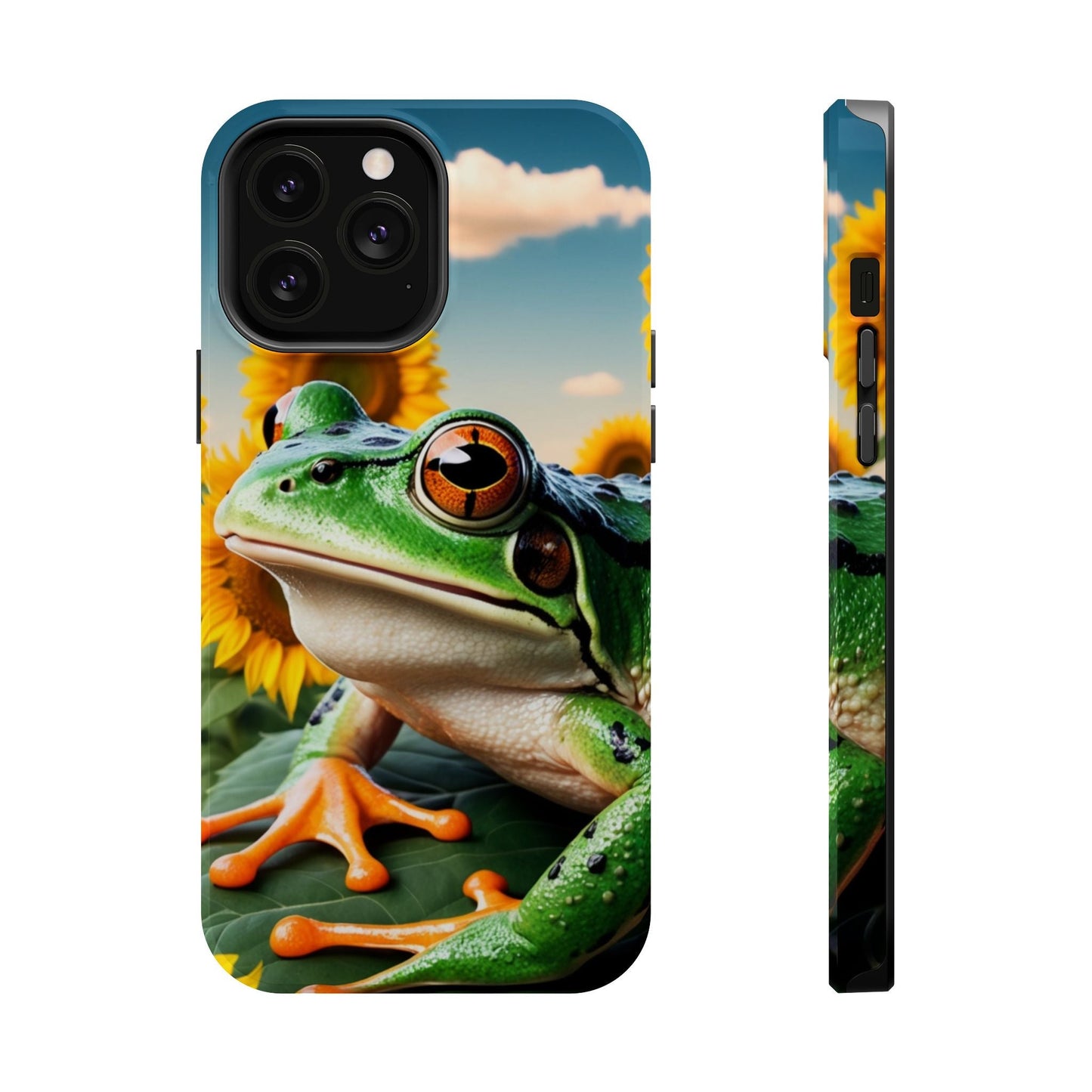 Sunflower Frog Aesthetic - MagSafe iPhone Case - BOGO Cases