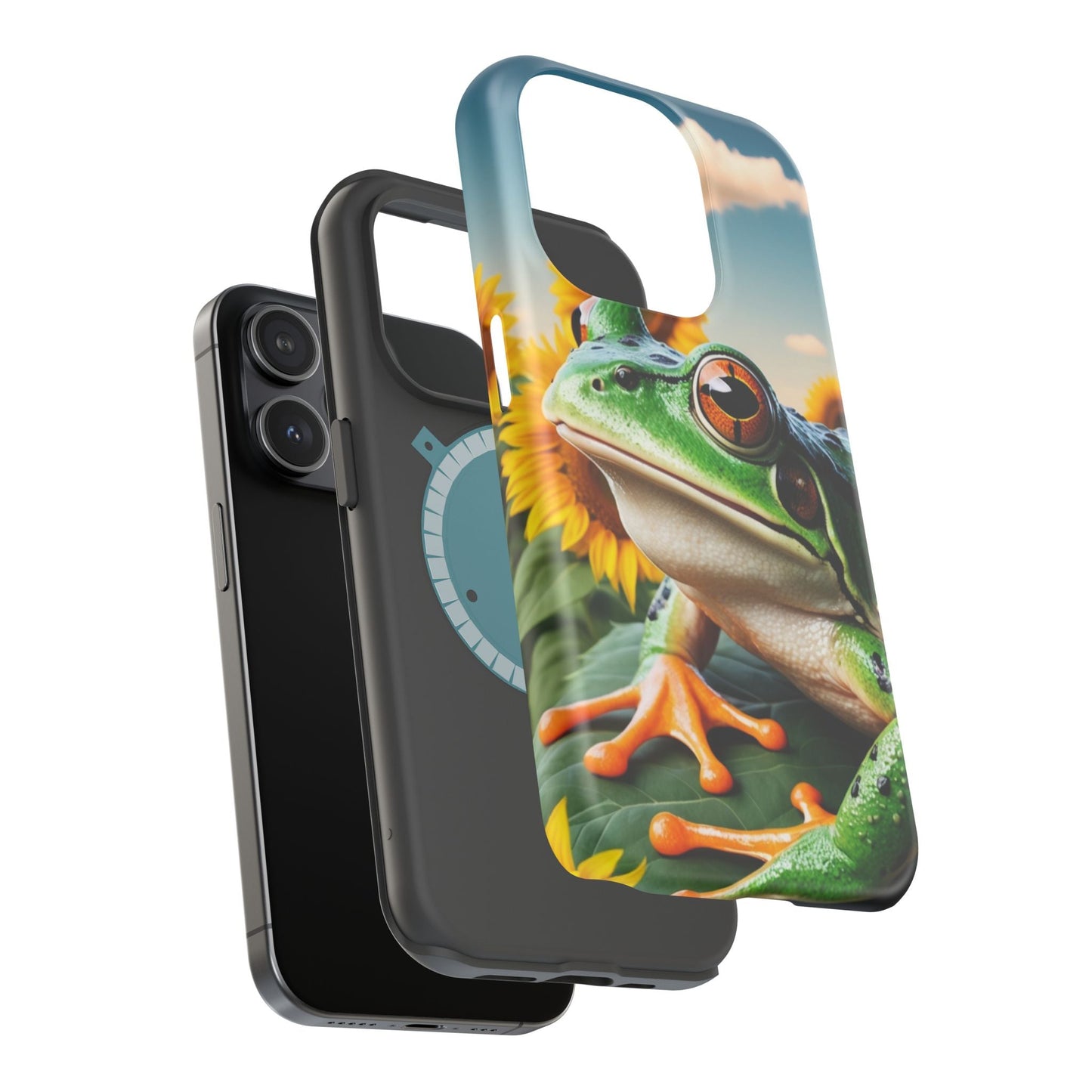 Sunflower Frog Aesthetic - MagSafe iPhone Case - BOGO Cases
