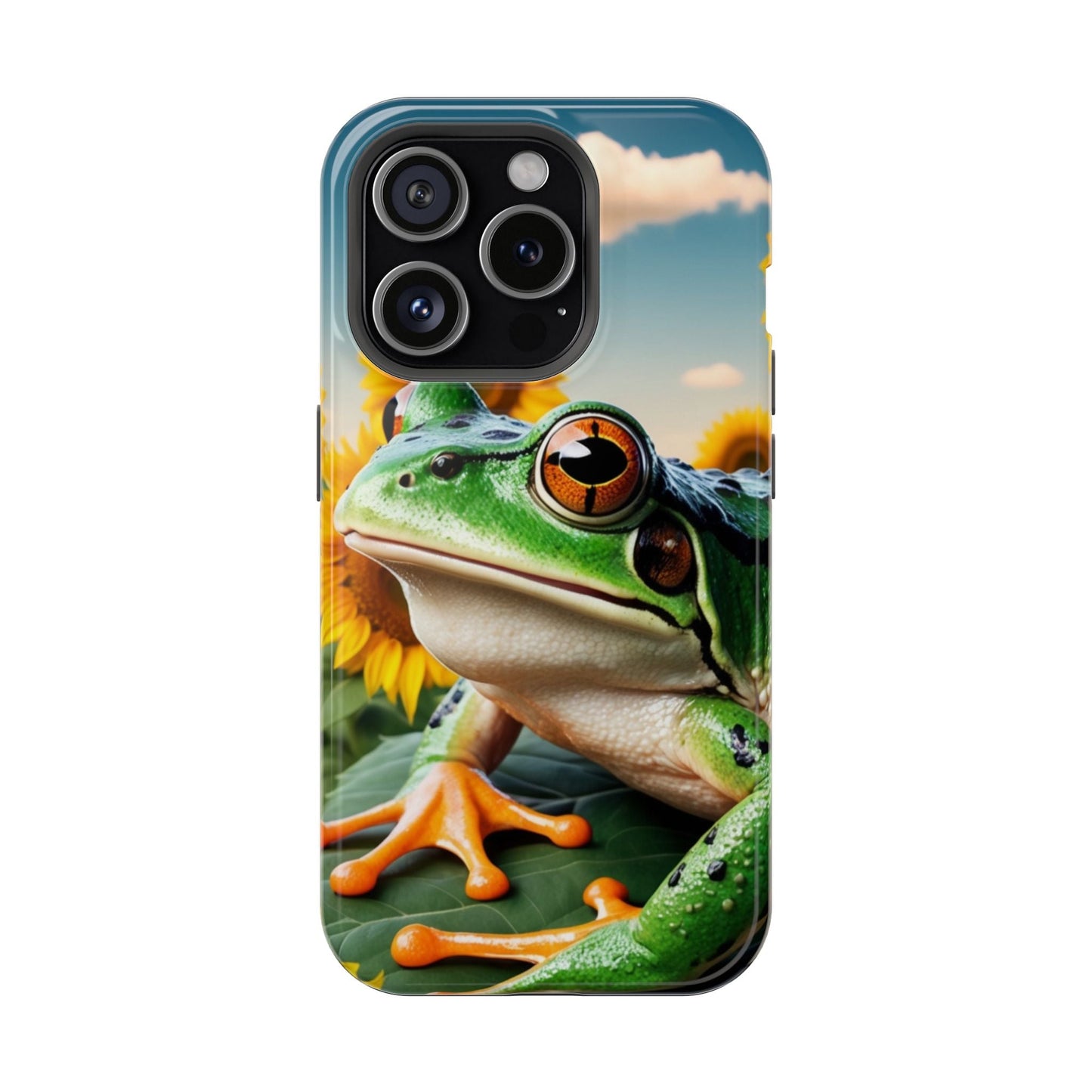Sunflower Frog Aesthetic - MagSafe iPhone Case - BOGO Cases