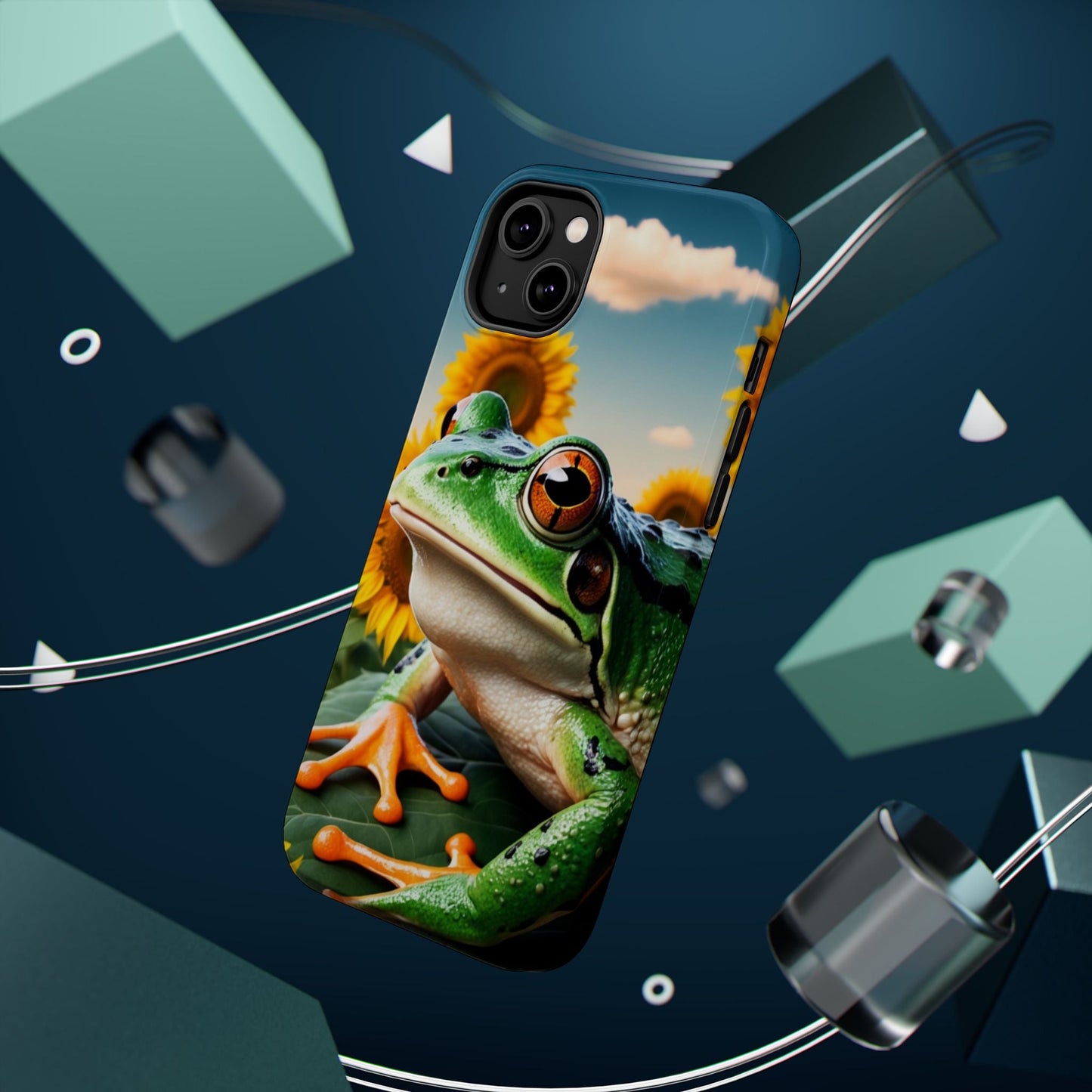 Sunflower Frog Aesthetic - MagSafe iPhone Case - BOGO Cases