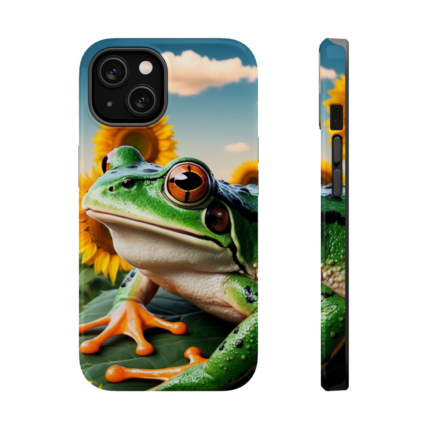 Sunflower Frog Aesthetic - MagSafe iPhone Case - BOGO Cases