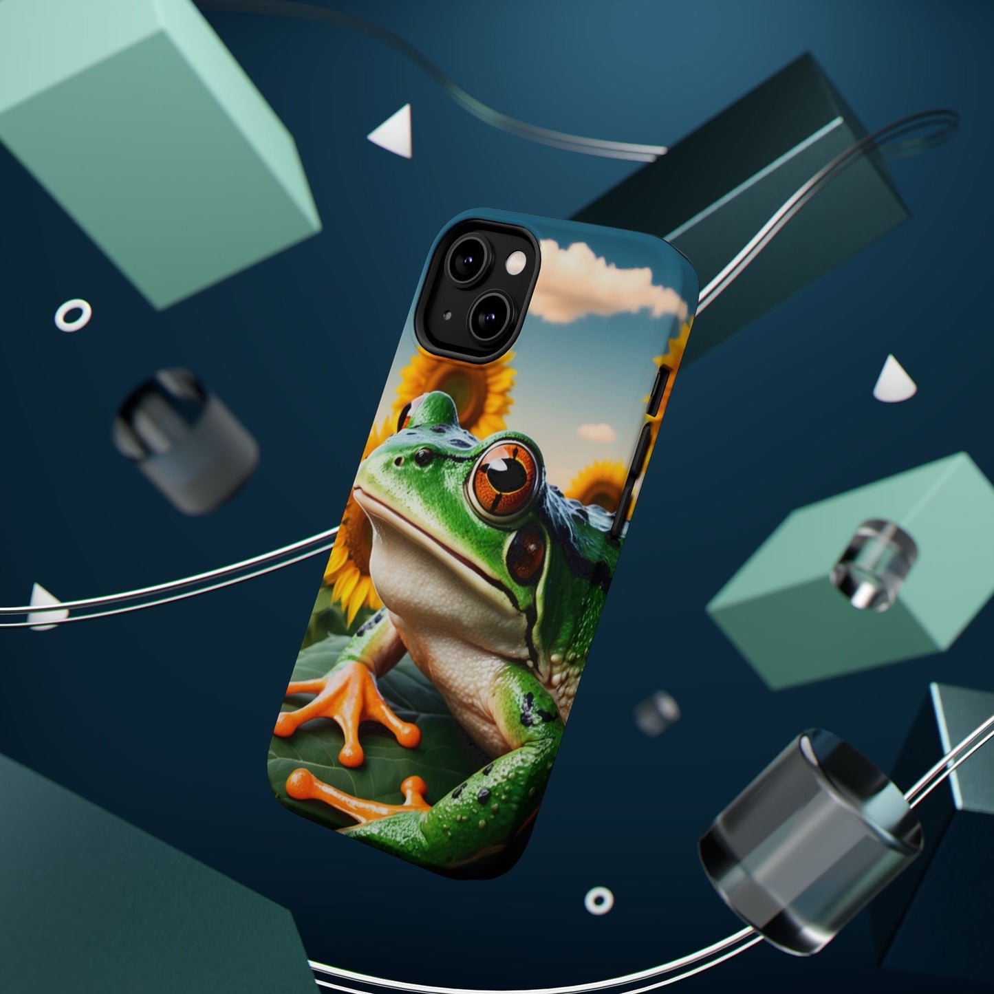 Sunflower Frog Aesthetic - MagSafe iPhone Case - BOGO Cases
