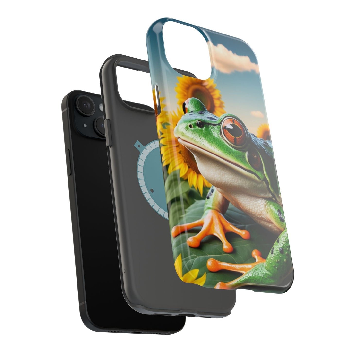 Sunflower Frog Aesthetic - MagSafe iPhone Case - BOGO Cases