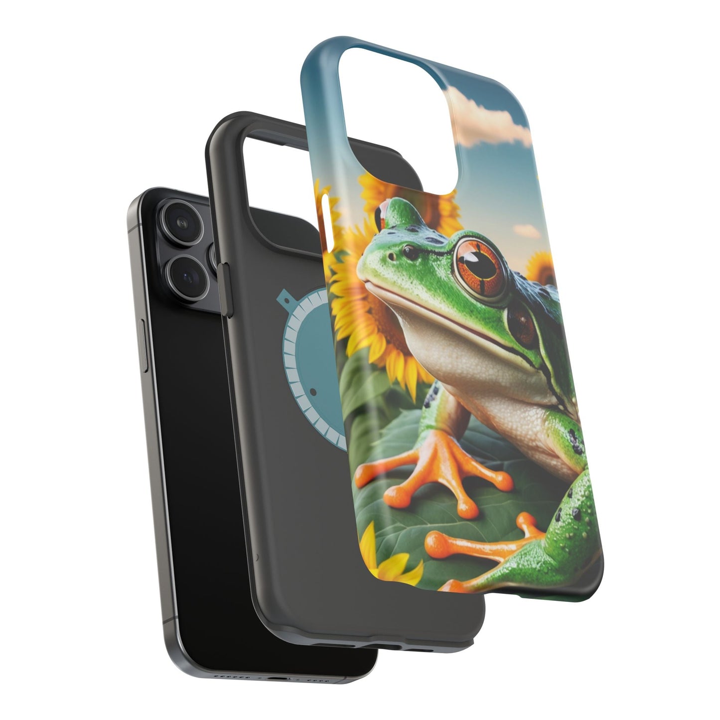 Sunflower Frog Aesthetic - MagSafe iPhone Case - BOGO Cases