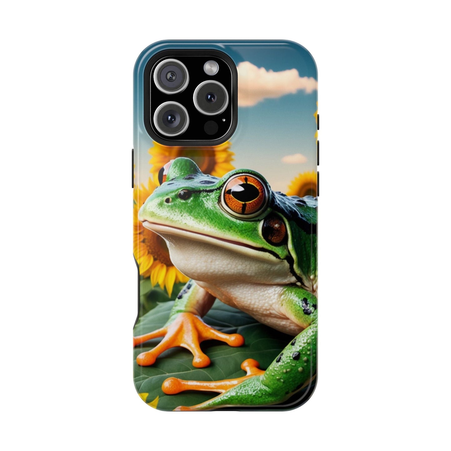 Sunflower Frog Aesthetic - MagSafe iPhone Case - BOGO Cases