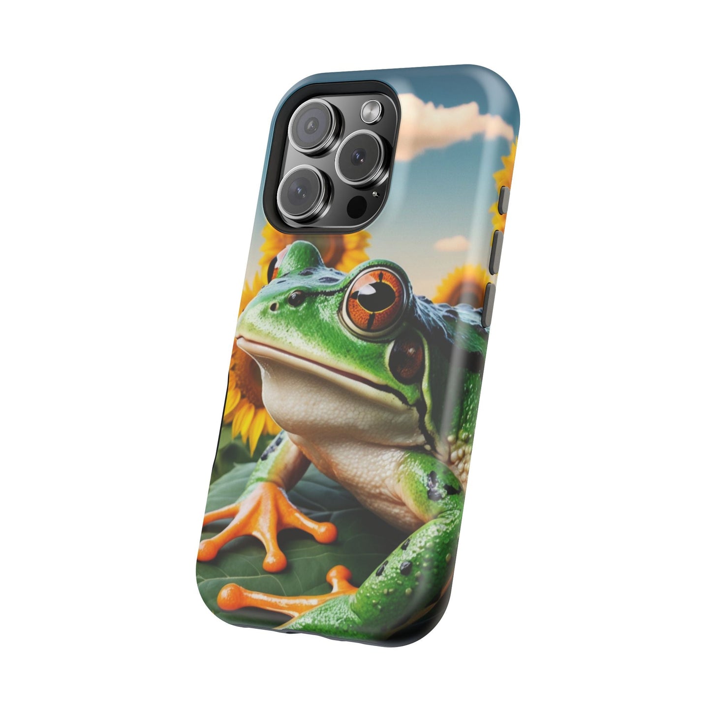 Sunflower Frog Aesthetic - MagSafe iPhone Case - BOGO Cases