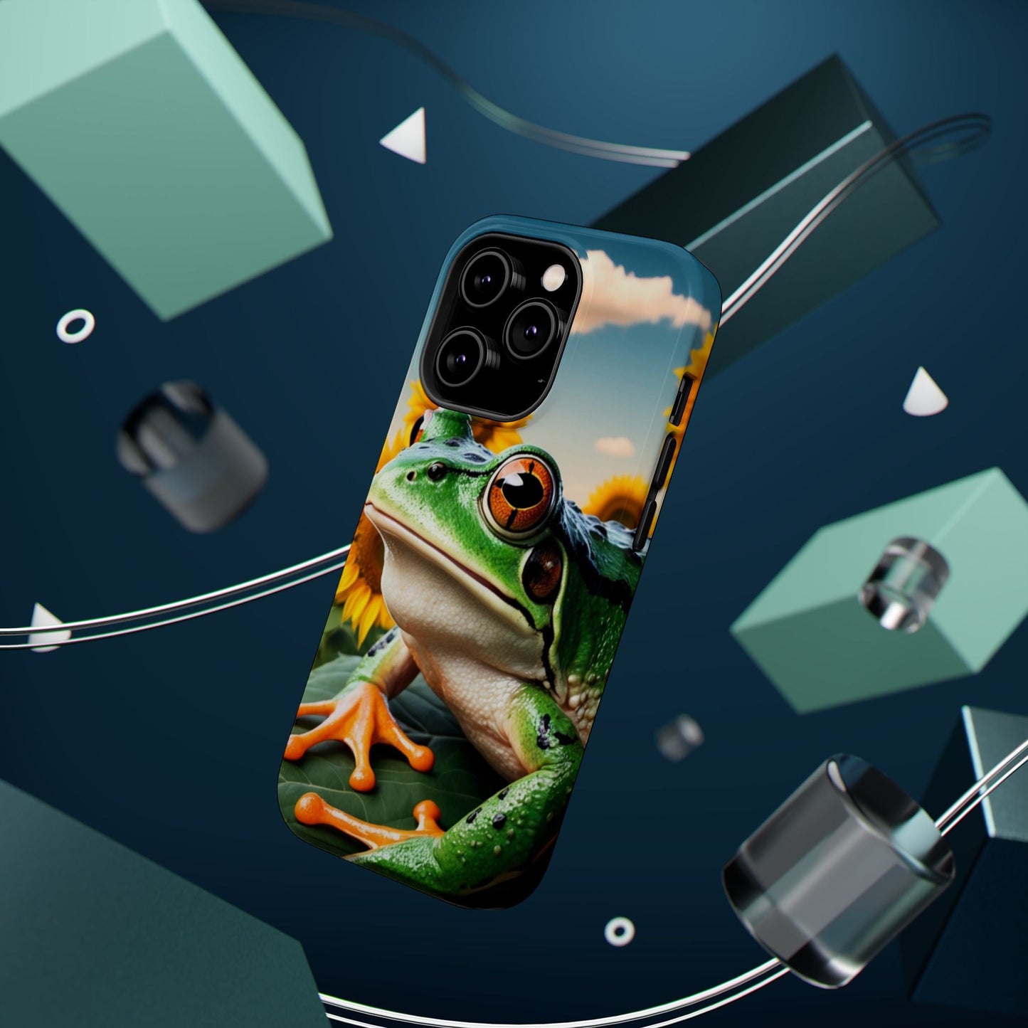 Sunflower Frog Aesthetic - MagSafe iPhone Case - BOGO Cases