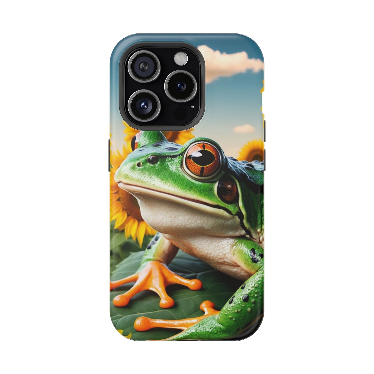 Sunflower Frog Aesthetic - MagSafe iPhone Case - BOGO Cases