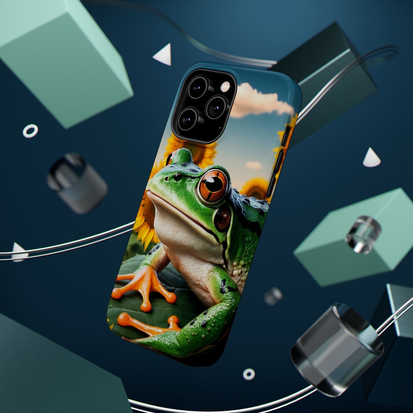 Sunflower Frog Aesthetic - MagSafe iPhone Case - BOGO Cases