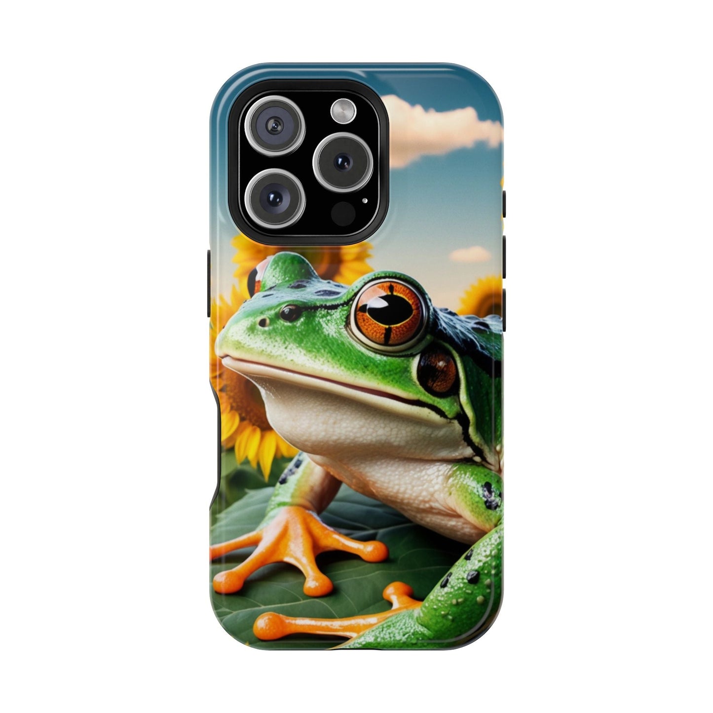 Sunflower Frog Aesthetic - MagSafe iPhone Case - BOGO Cases