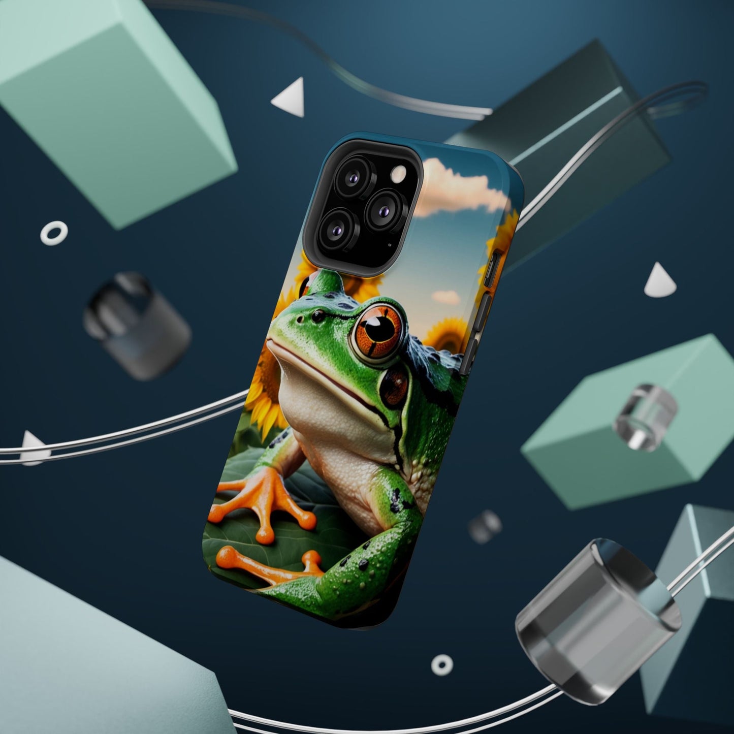 Sunflower Frog Aesthetic - MagSafe iPhone Case - BOGO Cases
