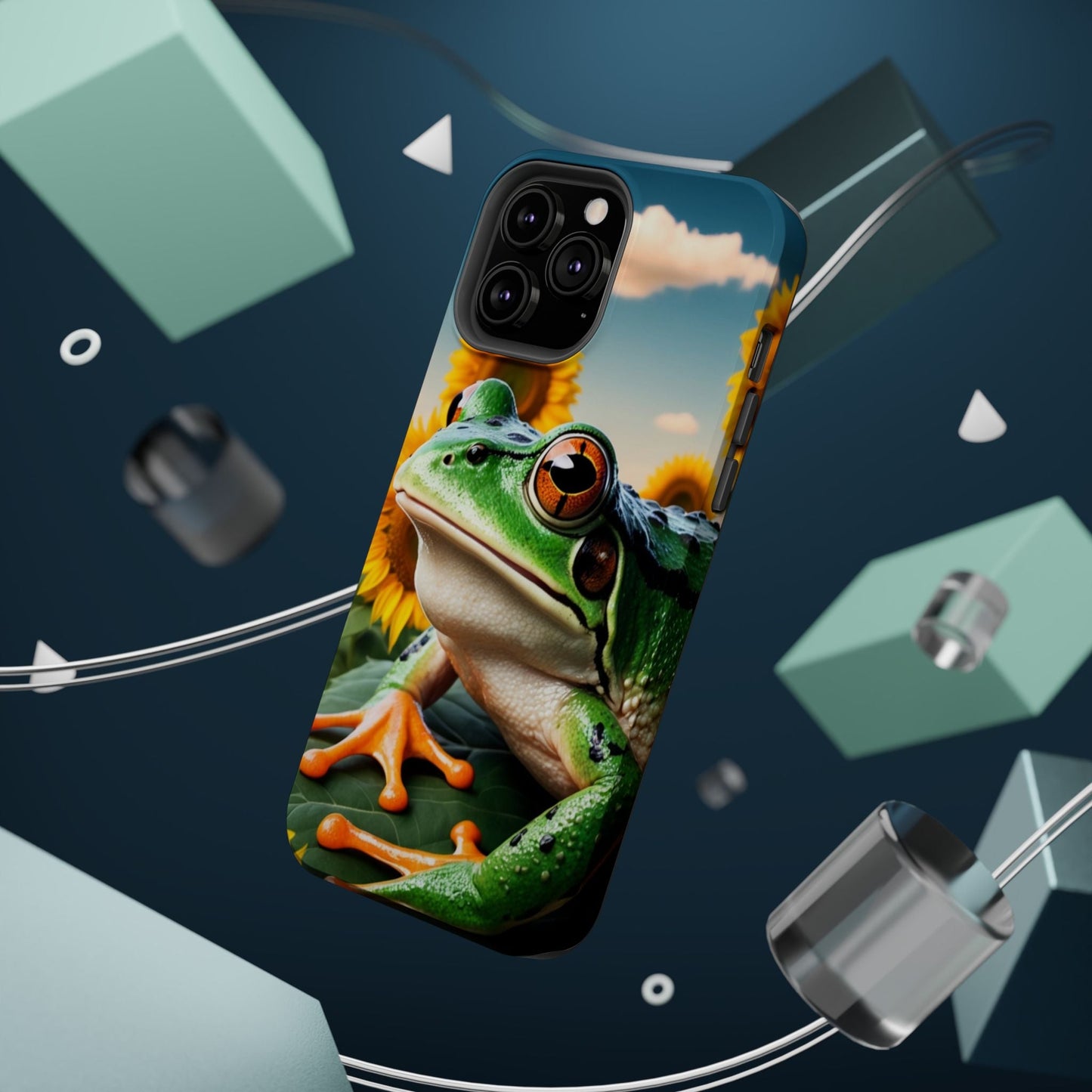 Sunflower Frog Aesthetic - MagSafe iPhone Case - BOGO Cases