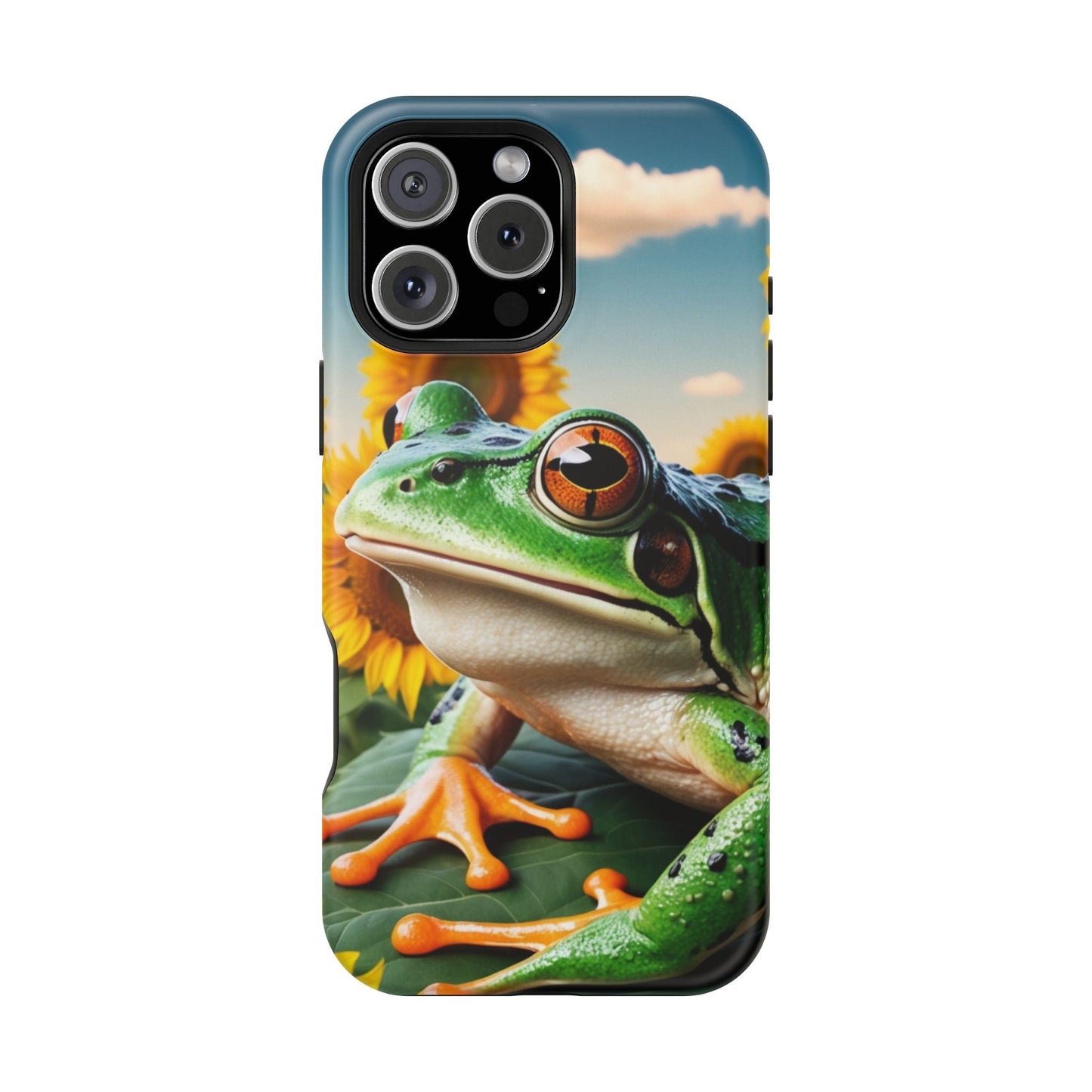 Sunflower Frog Aesthetic - MagSafe iPhone Case - BOGO Cases