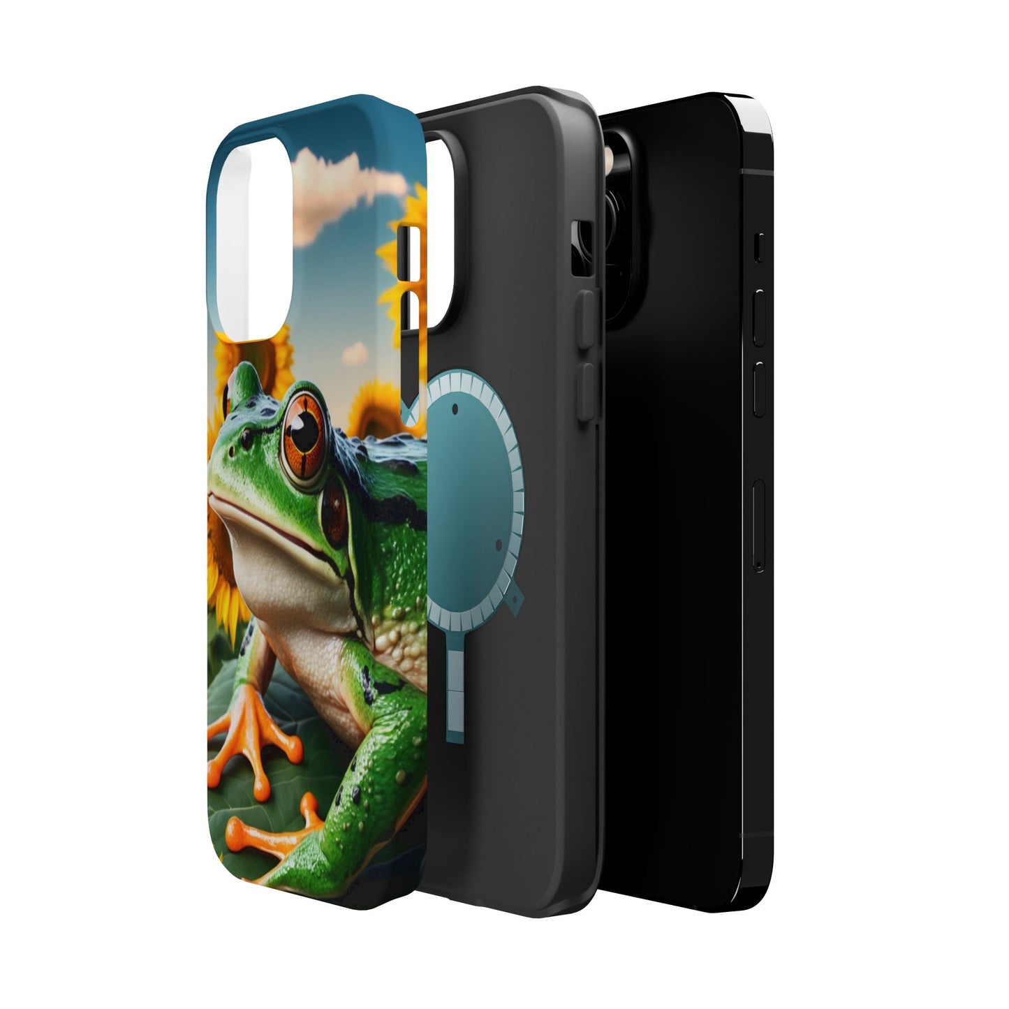 Sunflower Frog Aesthetic - MagSafe iPhone Case - BOGO Cases