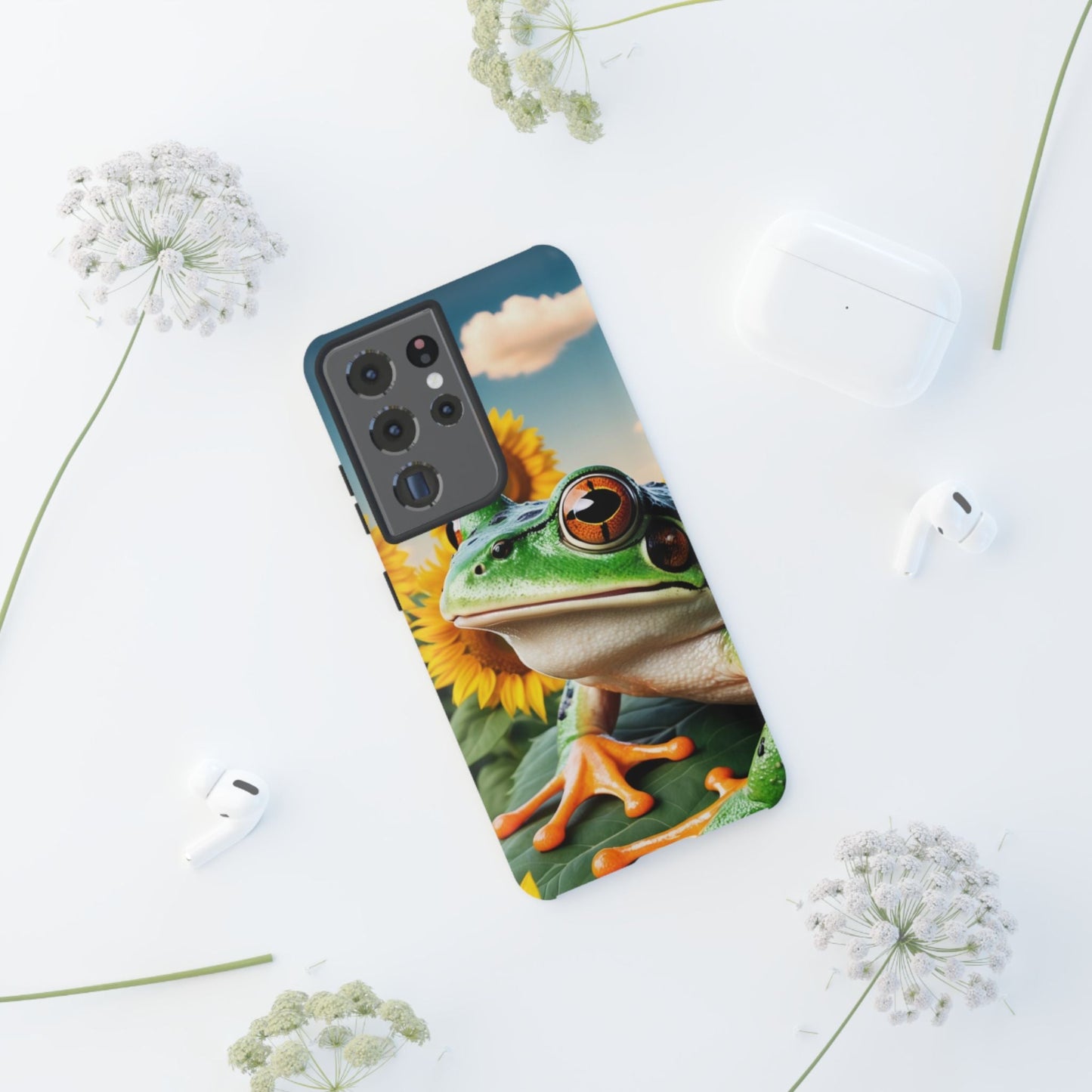 Sunflower Frog Aesthetic - Samsung Galaxy Case - BOGO Cases