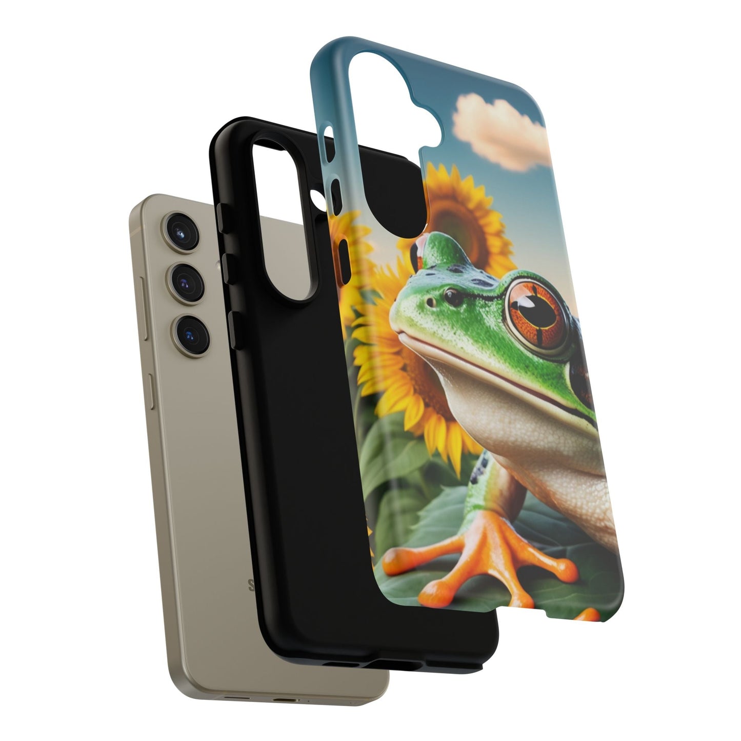 Sunflower Frog Aesthetic - Samsung Galaxy Case - BOGO Cases