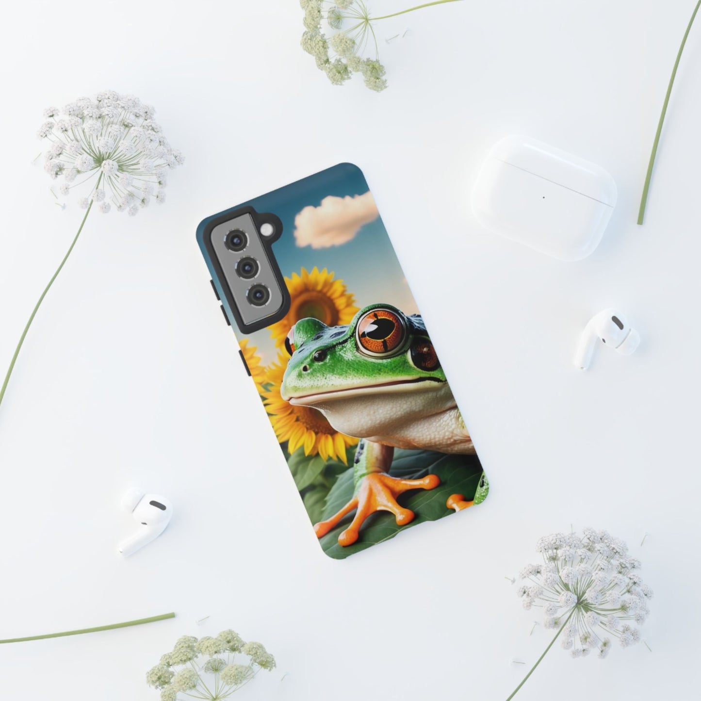Sunflower Frog Aesthetic - Samsung Galaxy Case - BOGO Cases