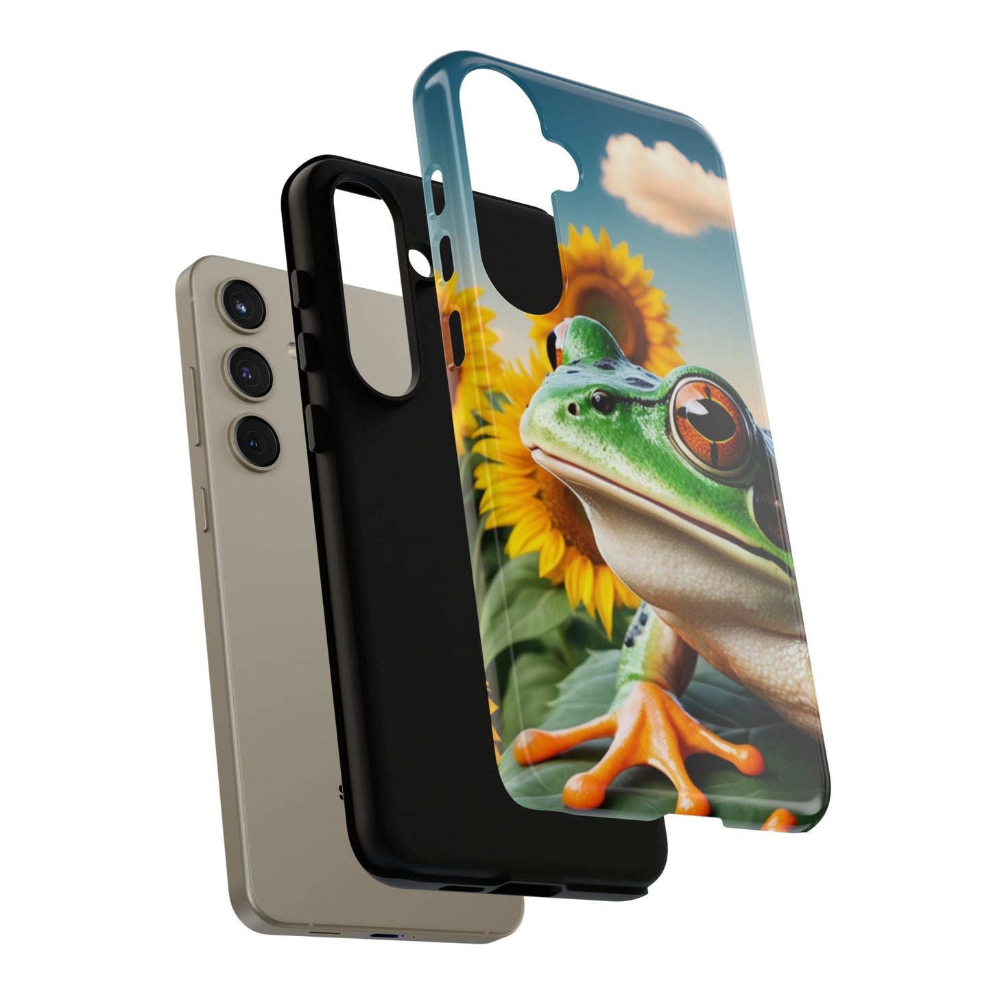 Sunflower Frog Aesthetic - Samsung Galaxy Case - BOGO Cases