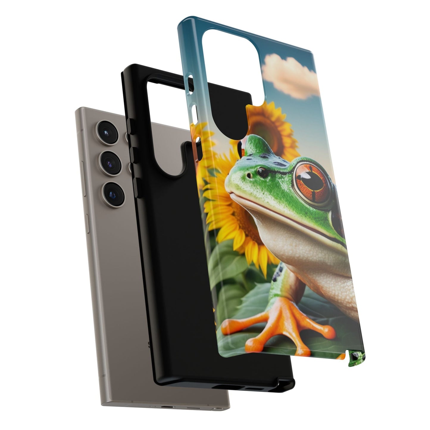 Sunflower Frog Aesthetic - Samsung Galaxy Case - BOGO Cases