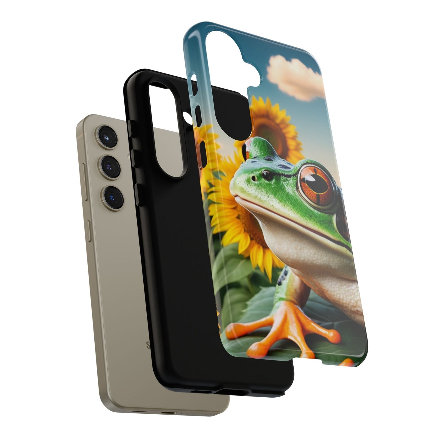 Sunflower Frog Aesthetic - Samsung Galaxy Case - BOGO Cases