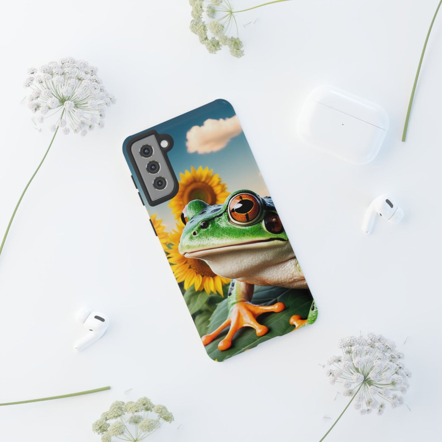 Sunflower Frog Aesthetic - Samsung Galaxy Case - BOGO Cases