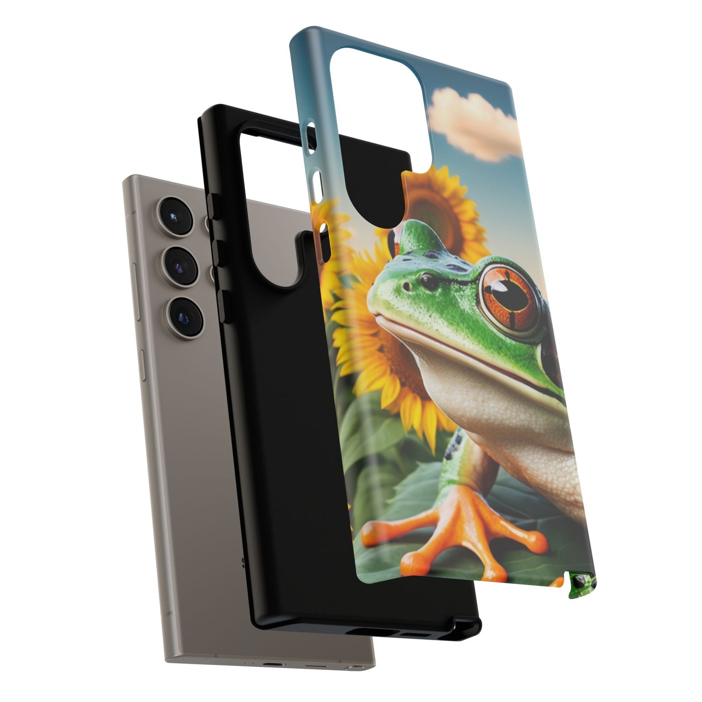 Sunflower Frog Aesthetic - Samsung Galaxy Case - BOGO Cases