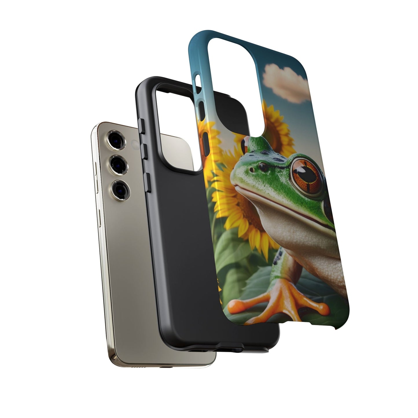 Sunflower Frog Aesthetic - Samsung Galaxy Case - BOGO Cases