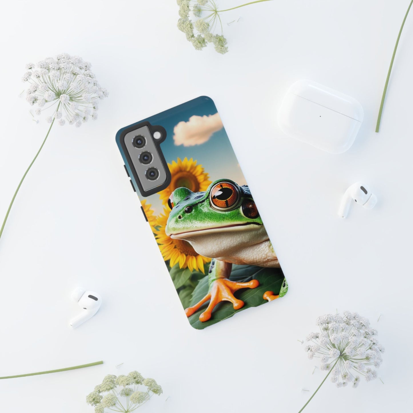 Sunflower Frog Aesthetic - Samsung Galaxy Case - BOGO Cases