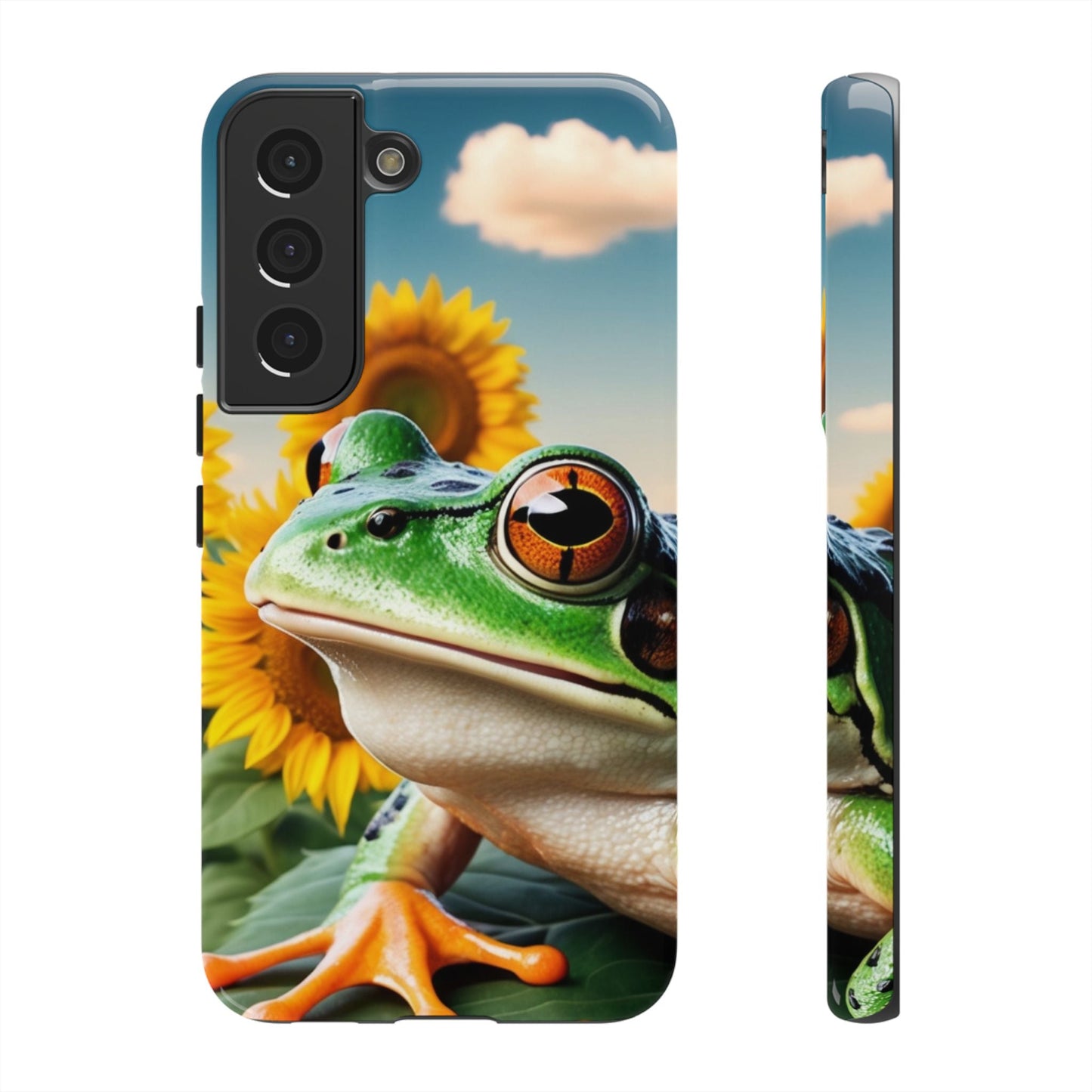 Sunflower Frog Aesthetic - Samsung Galaxy Case - BOGO Cases