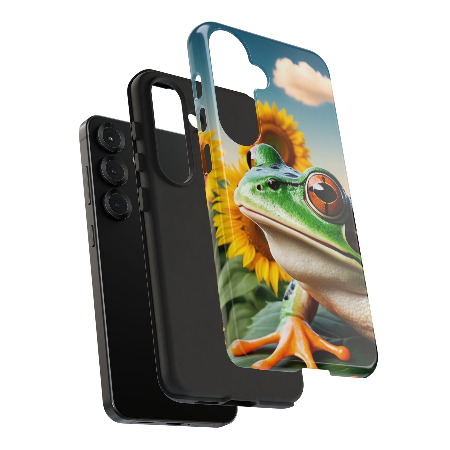 Sunflower Frog Aesthetic - Samsung Galaxy Case - BOGO Cases