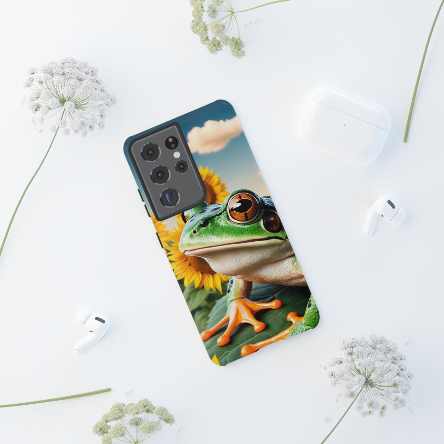 Sunflower Frog Aesthetic - Samsung Galaxy Case - BOGO Cases