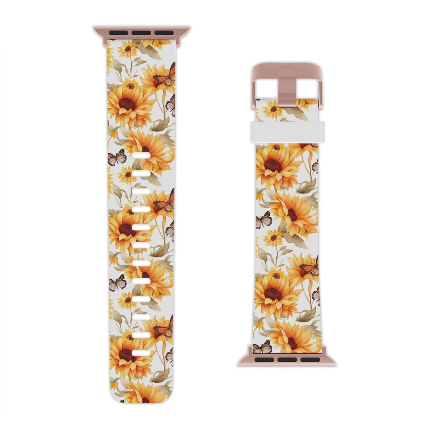 Sunflower & Monarch Garden  Apple Watch Band - BOGO Cases