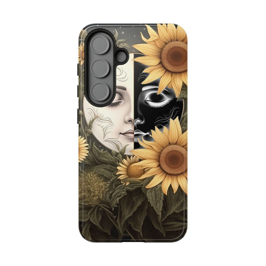 Sunflower Moon and Stars Samsung Galaxy Case – Ethereal Art Design - BOGO Cases