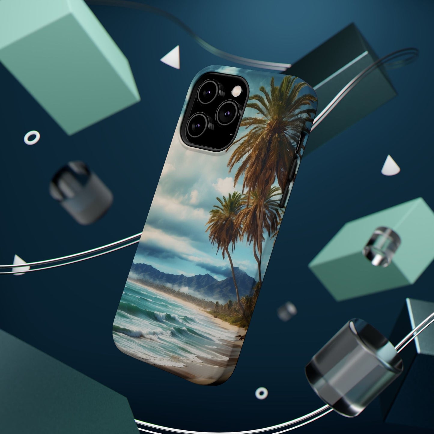 Tropical Escape Palm Beach - MagSafe iPhone Case - BOGO Cases
