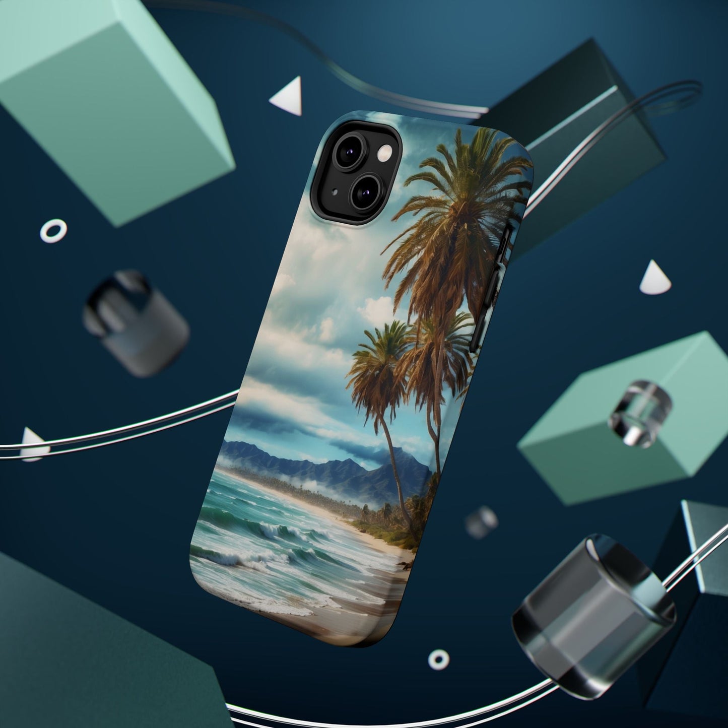 Tropical Escape Palm Beach - MagSafe iPhone Case - BOGO Cases