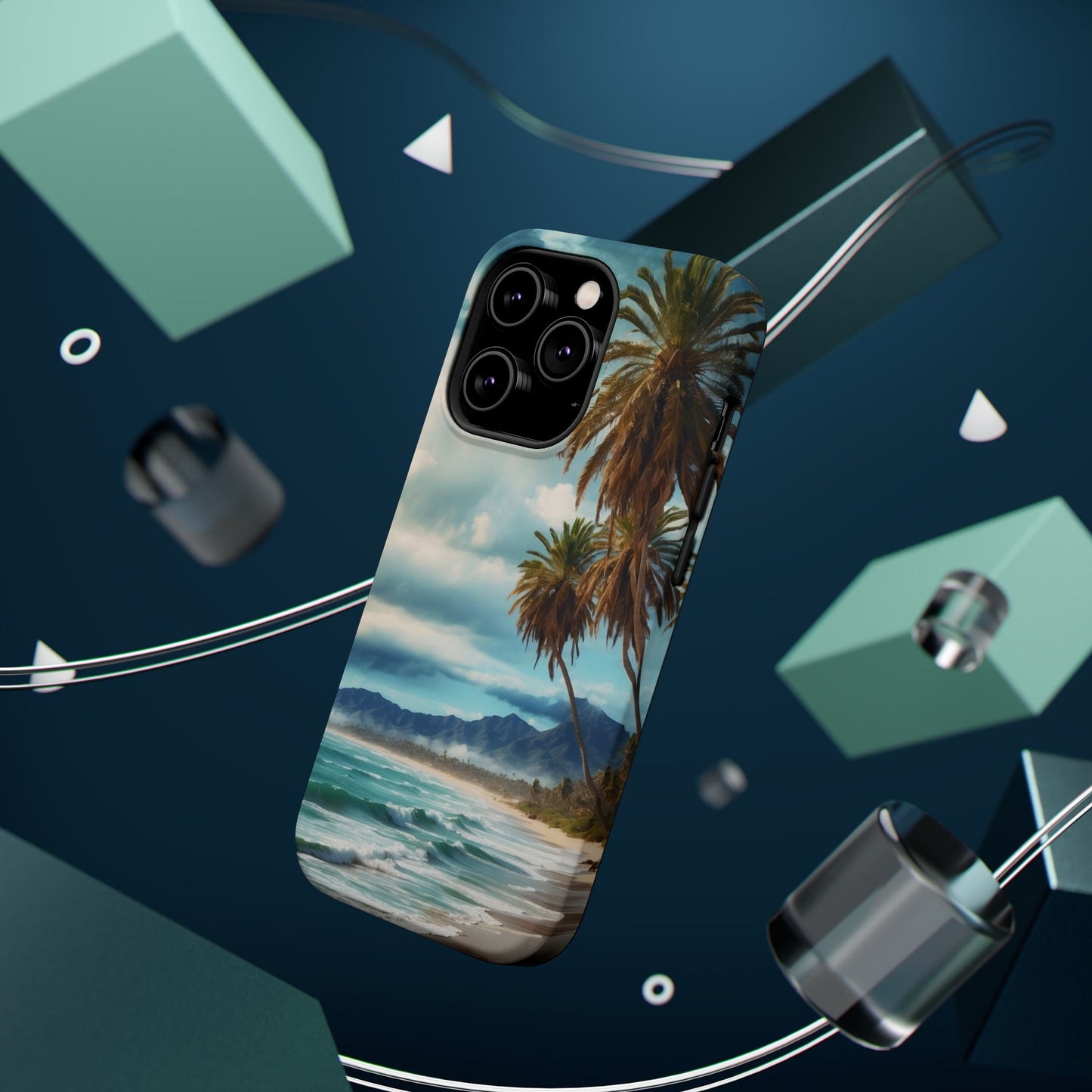 Tropical Escape Palm Beach - MagSafe iPhone Case - BOGO Cases