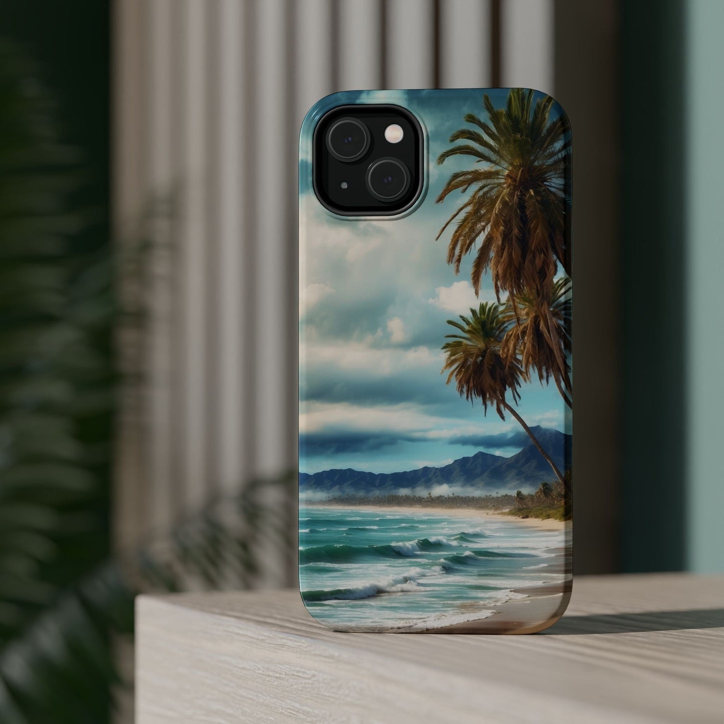 Tropical Escape Palm Beach - MagSafe iPhone Case - BOGO Cases