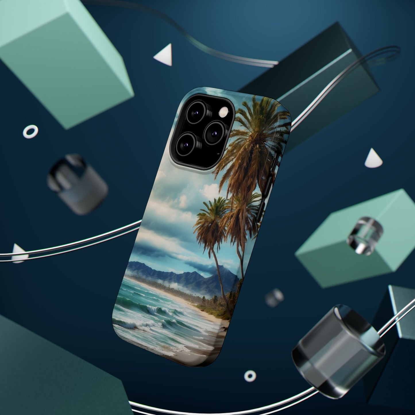 Tropical Escape Palm Beach - MagSafe iPhone Case - BOGO Cases