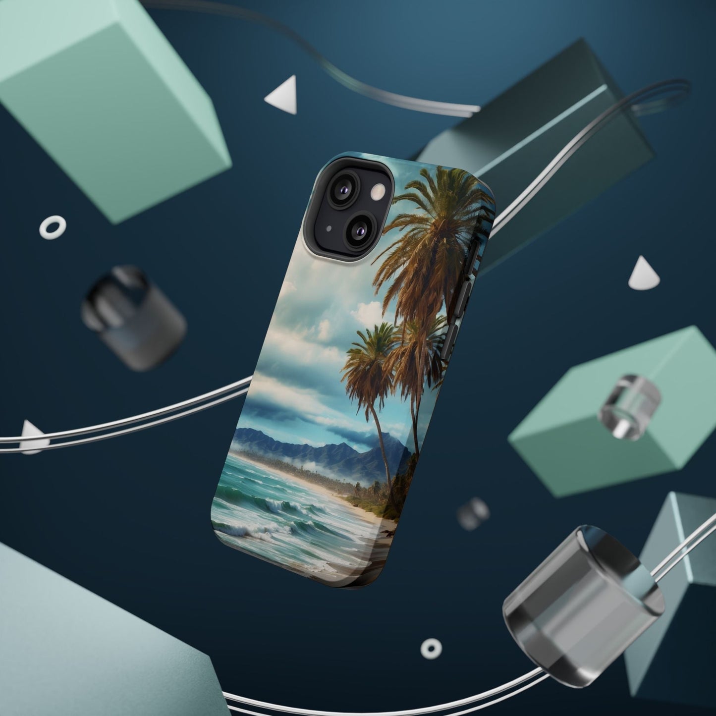 Tropical Escape Palm Beach - MagSafe iPhone Case - BOGO Cases