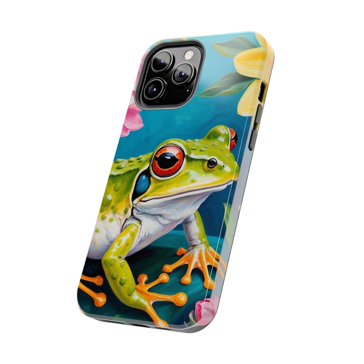 Tropical Frog & Bold Blooms - iPhone Series Case - BOGO Cases
