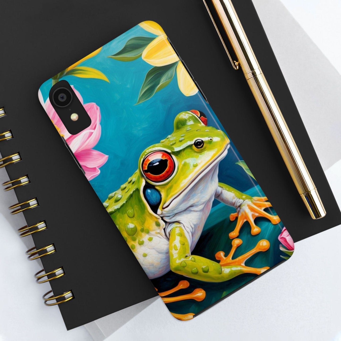 Tropical Frog & Bold Blooms - iPhone Series Case - BOGO Cases