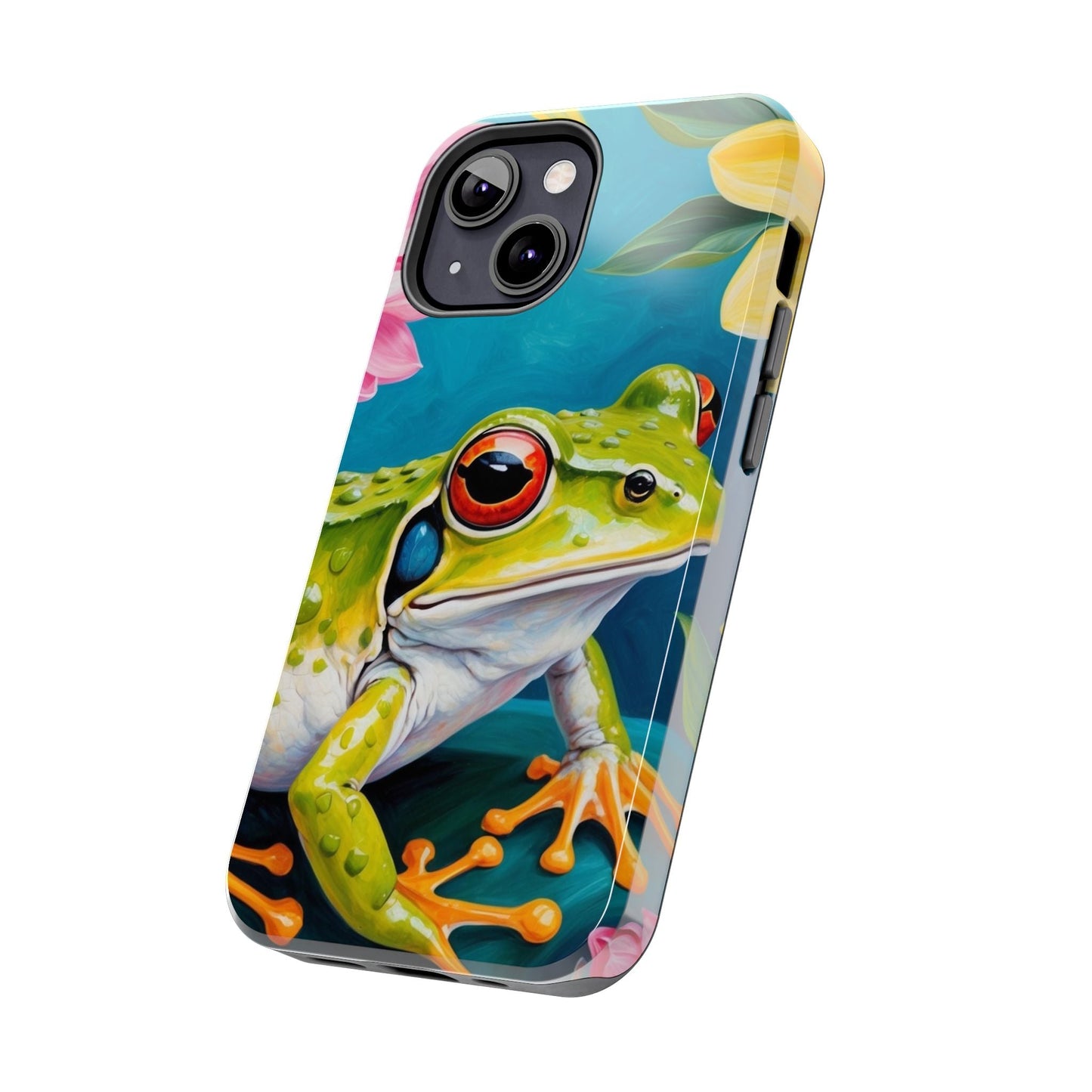 Tropical Frog & Bold Blooms - iPhone Series Case - BOGO Cases
