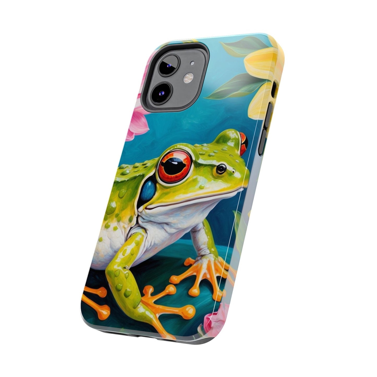 Tropical Frog & Bold Blooms - iPhone Series Case - BOGO Cases
