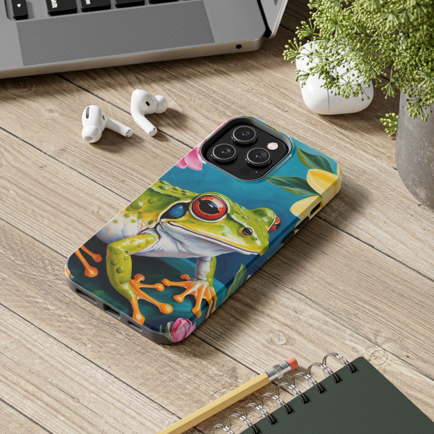 Tropical Frog & Bold Blooms - iPhone Series Case - BOGO Cases