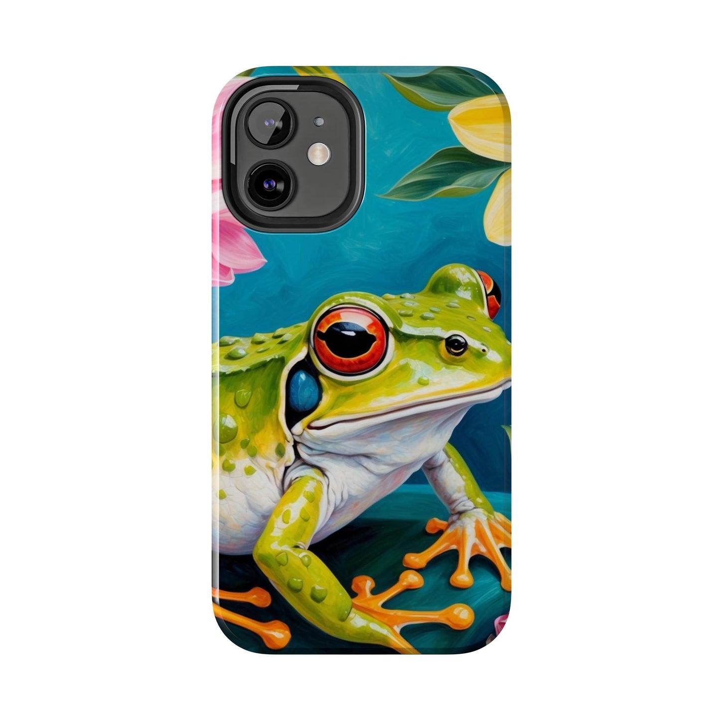 Tropical Frog & Bold Blooms - iPhone Series Case - BOGO Cases