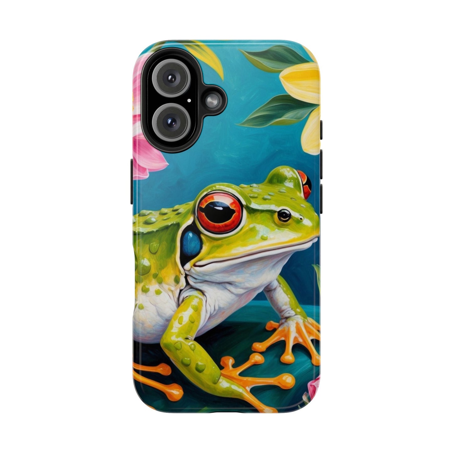 Tropical Frog & Bold Blooms - iPhone Series Case - BOGO Cases