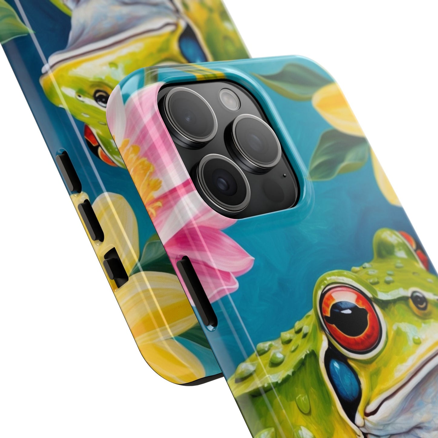 Tropical Frog & Bold Blooms - iPhone Series Case - BOGO Cases