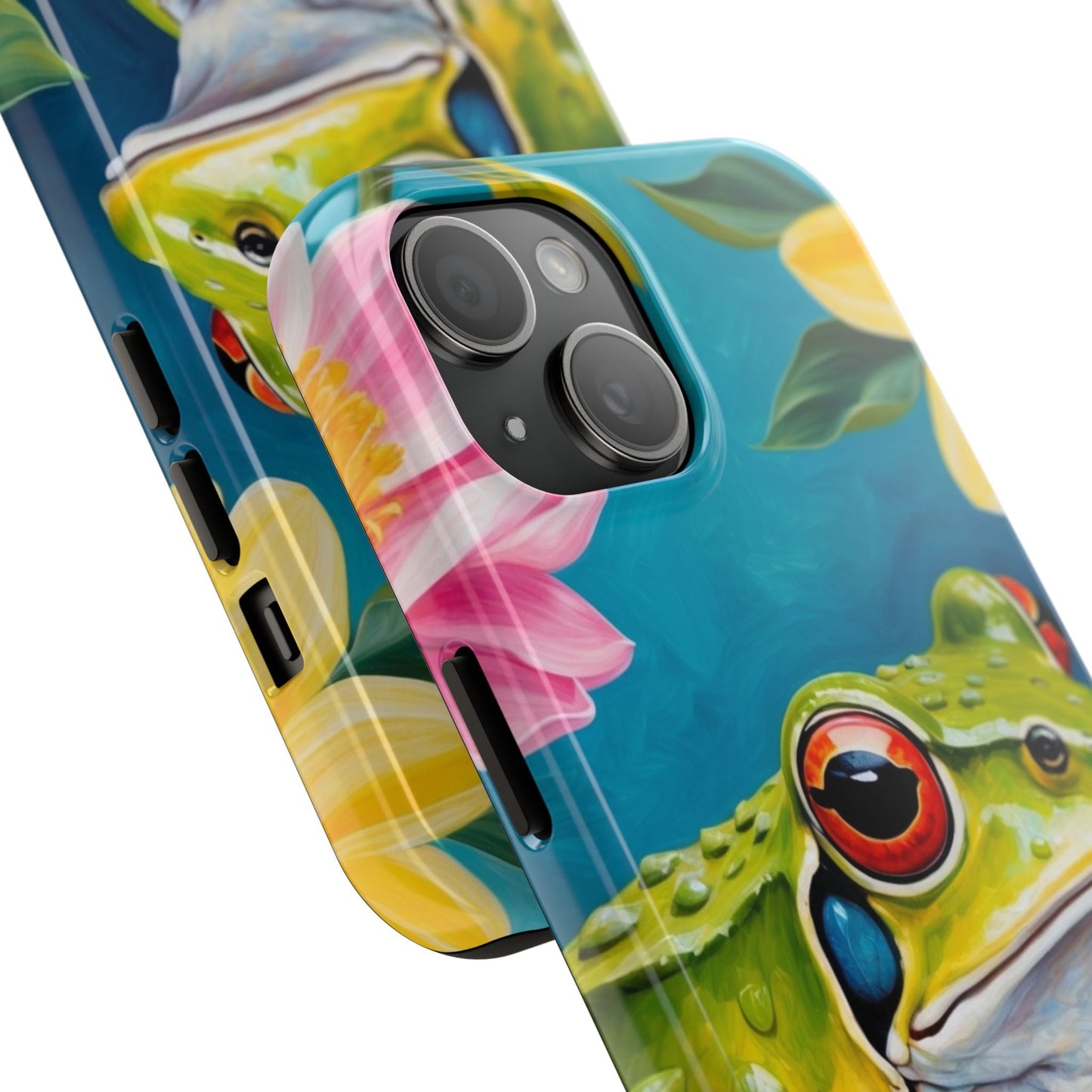 Tropical Frog & Bold Blooms - iPhone Series Case - BOGO Cases