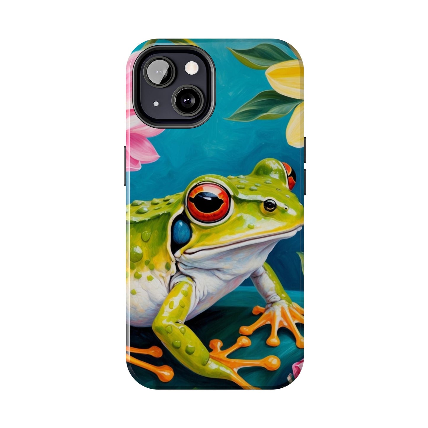 Tropical Frog & Bold Blooms - iPhone Series Case - BOGO Cases